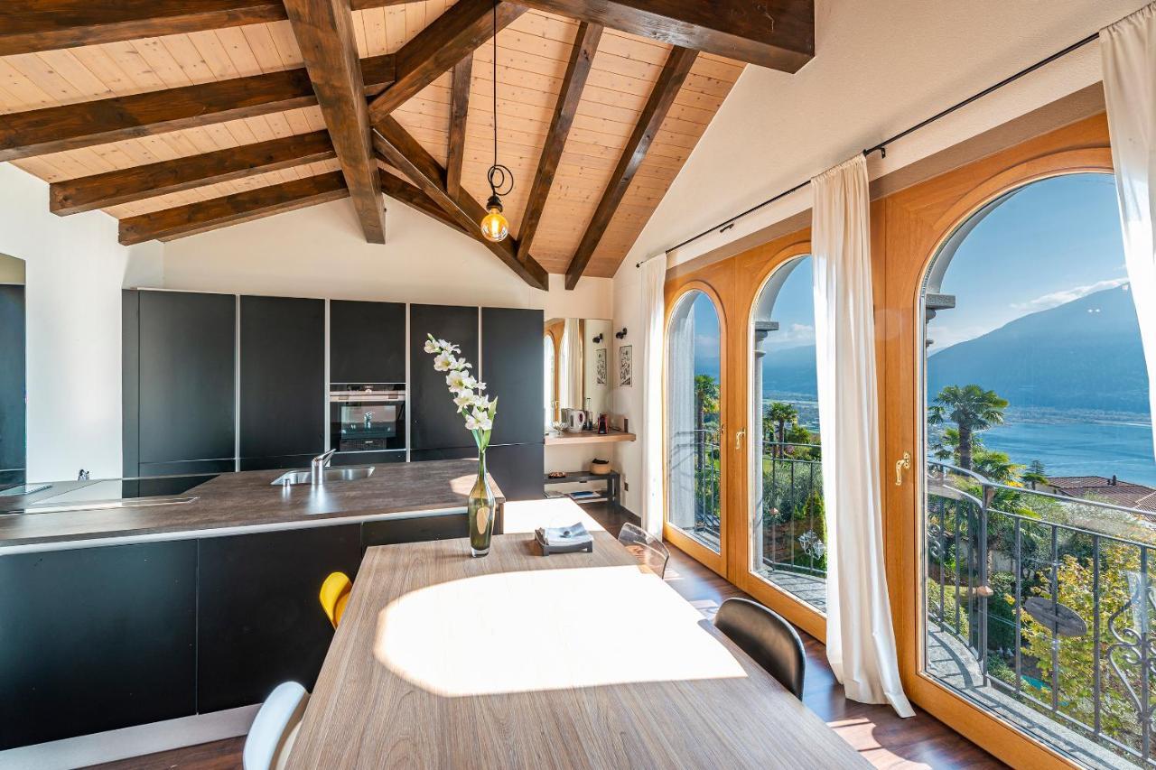 Casa Luna - Wonderful Lake View Brione sopra Minusio Eksteriør billede