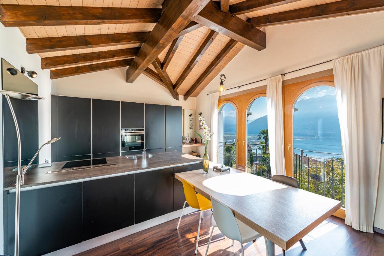 Casa Luna - Wonderful Lake View Brione sopra Minusio Eksteriør billede